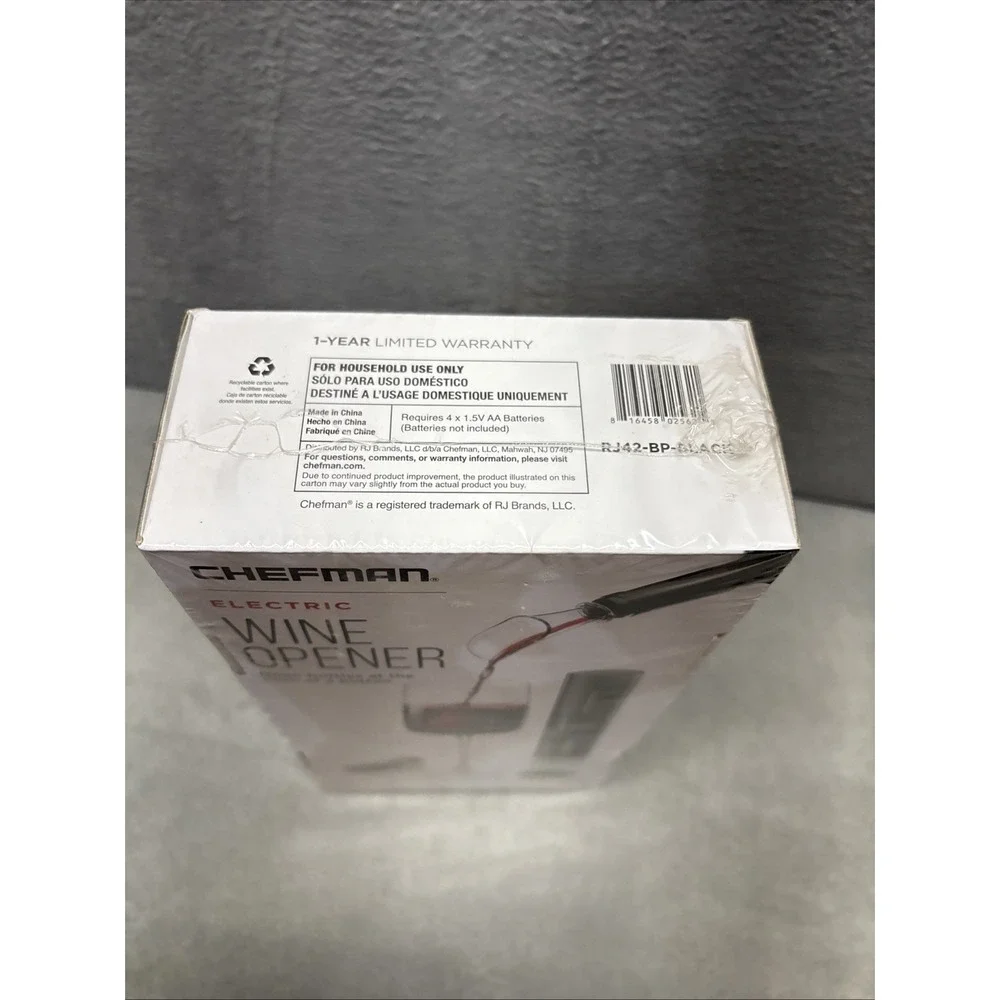 NEW Chefman Electric Wine Opener 4 Piece Gift Set Factory Sealed